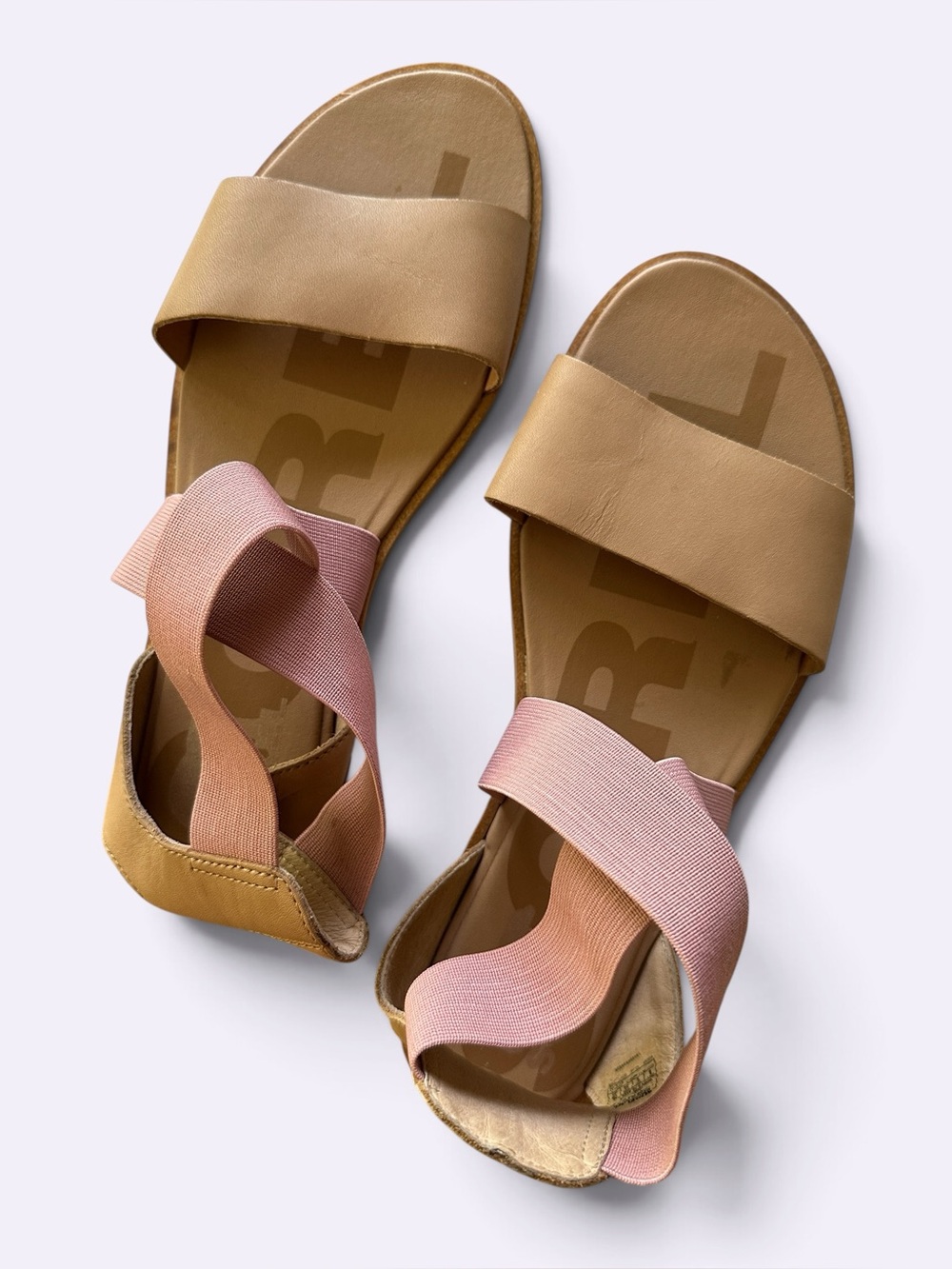 Sorel Ella II Sandals, Pink Ballet Style, Leather, Size 8